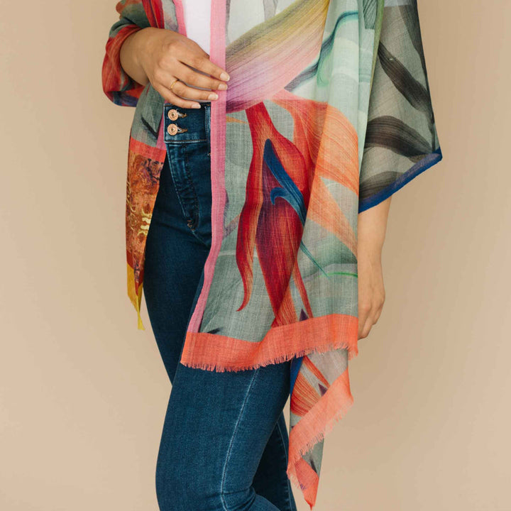 Embrace Colorful Spring Pure Wool Scarf - Best Scarves in USA for Embrace Journey Within