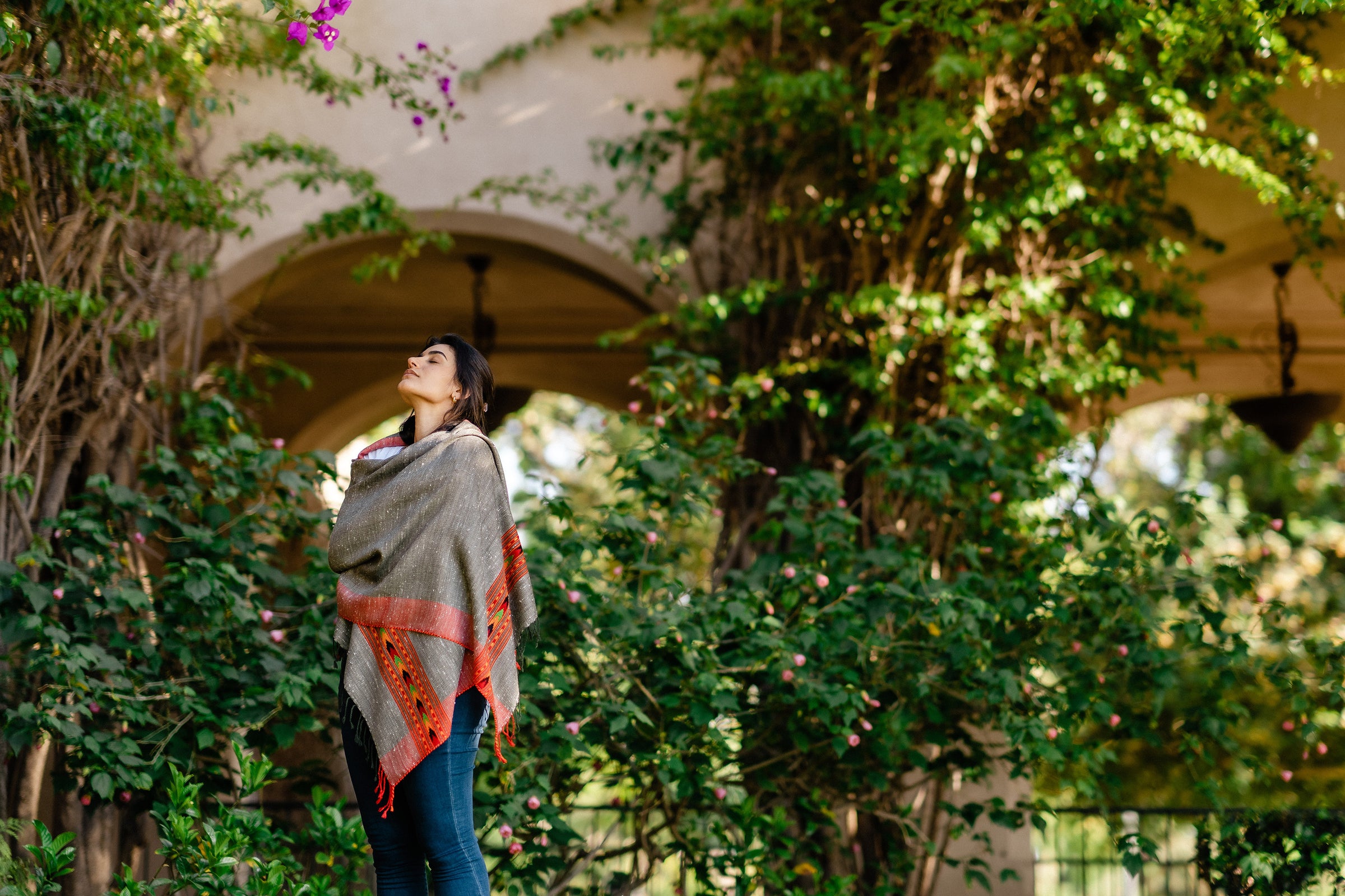 Embrace Pure Wool Shawl - Best wrap in USA for meditation for embrace journey within